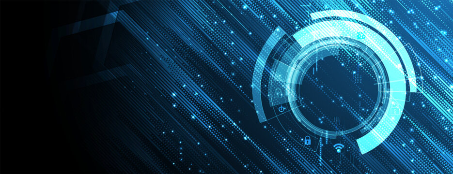 Technology abstract futuristic science background for internet business. Big data concept.Vector art.