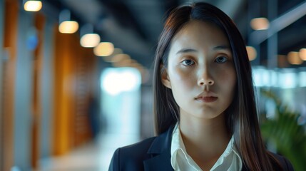 Obraz premium Businesswoman becomes the target of malicious rumors spread by jealous coworkers, causing her reputation and credibility to suffer.
