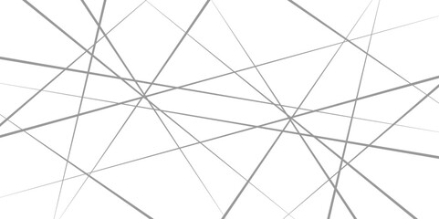 Black and gray outline monochrome texture. Vector illustration. Random geometric line seamless pattern.