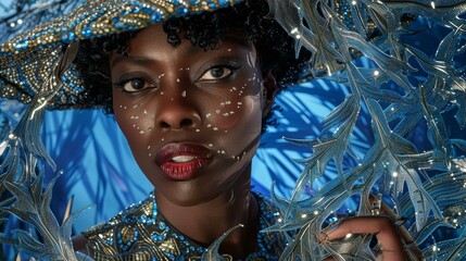 Description A photographer snaps photos using complex techniques.