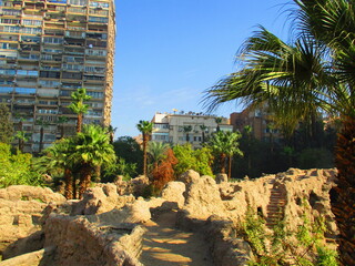 Obraz premium The Aquarium Grotto Garden in Cairo in Egypt