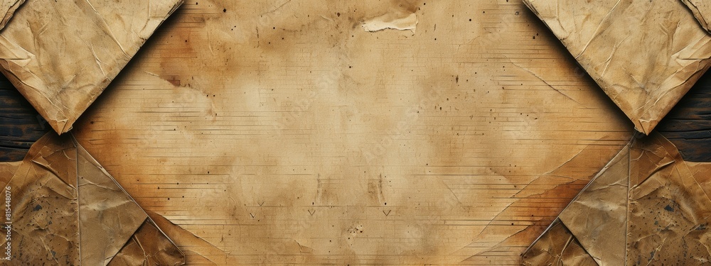 Poster arrows pointing inward from the corners of the page, framing a blank space for symbol or text.