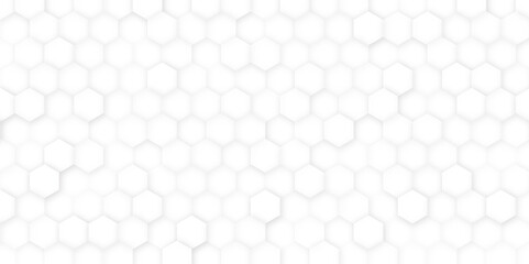 White beehive background. Honeycomb, bees hive cells pattern. Bee honey shapes.