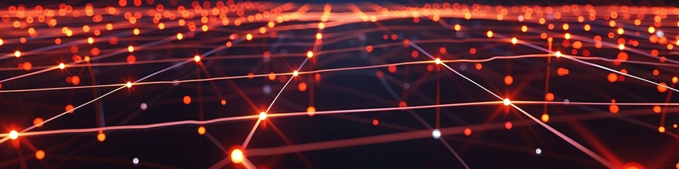 A high-definition visualization of a communication grid