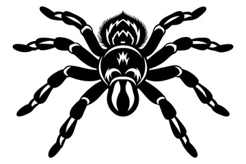 tarantula line art silhouette illustration