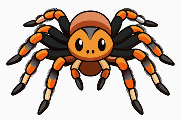 tarantula cartoon vector illustration