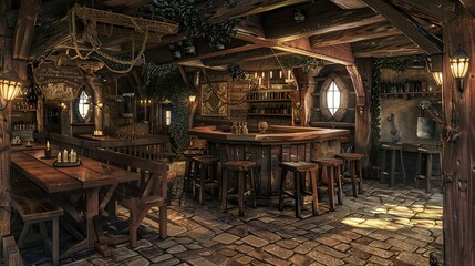 Building a Medieval Tavern with Authentic Architecture, Furnishings, and Atmosphere