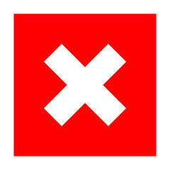 Red X Cross X PNG transparent background