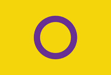Intersex pride flag in vector format