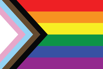 Progress pride flag in vector format