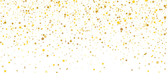 Golden confetti pattern Isolated on transparent background. Grunge grainy texture. Remove png, Clipping Path © annagolant