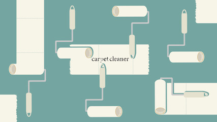 カーペットクリーナー　コロコロ　掃除　壁紙