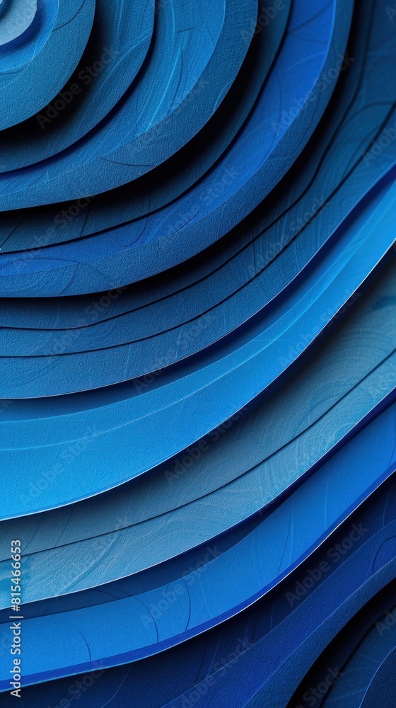 Poster a blue abstract background featuring a spiral design, creating a dynamic and modern visual effect