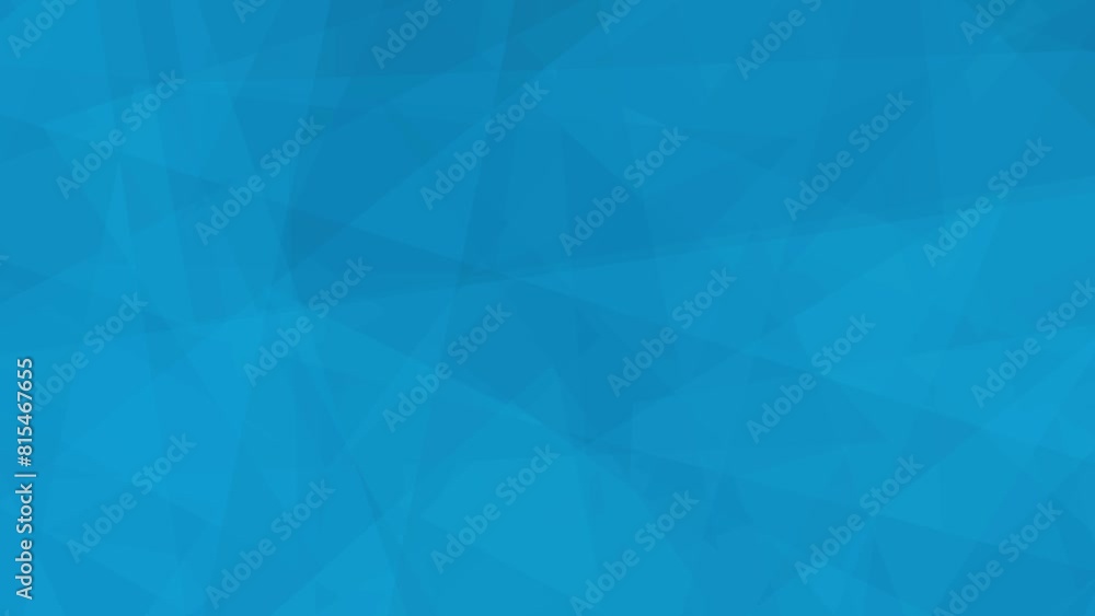 Poster mesmerizing geometric shapes: abstract motion graphics on a vibrant blue background - 4k rotating tr