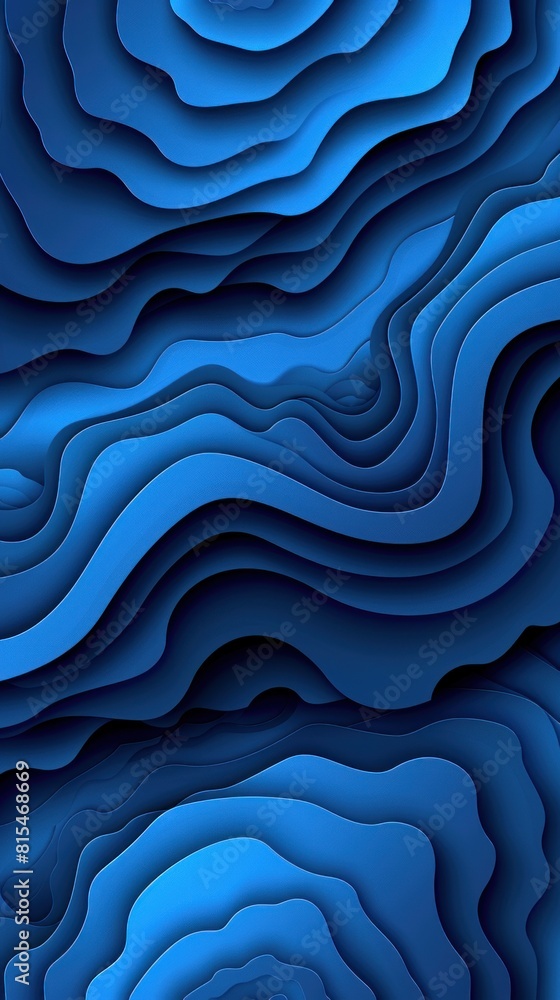 Aufkleber a blue abstract background featuring wavy lines creating a dynamic pattern