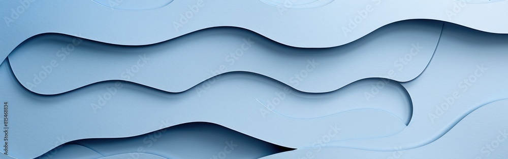 Aufkleber a blue abstract background featuring wavy lines in varying shades of blue creating a dynamic and mod
