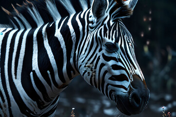 Fototapeta na wymiar Zebra close up image