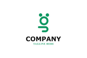 letter g koala green minimal logo © Bayu