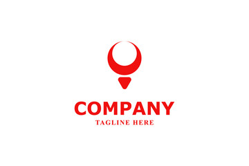 red bull and crescent moon modern logo