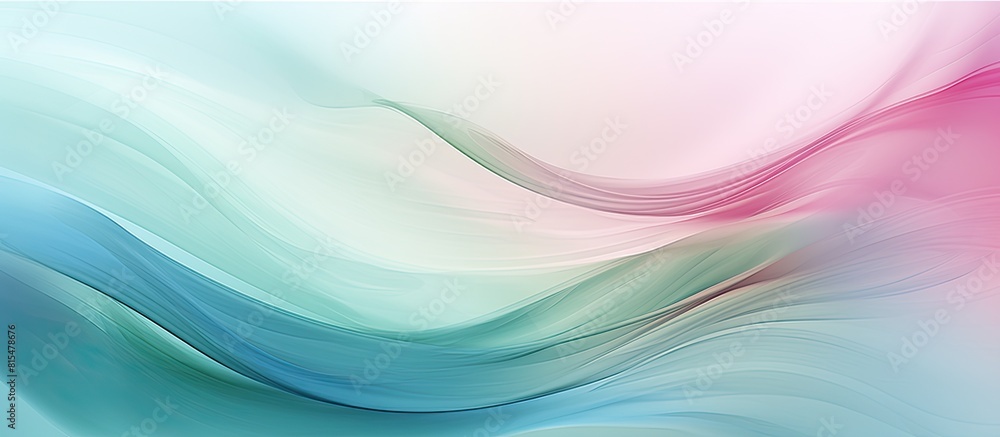 Poster a background image featuring soft tones of pink blue and green on paper with ample space for text or