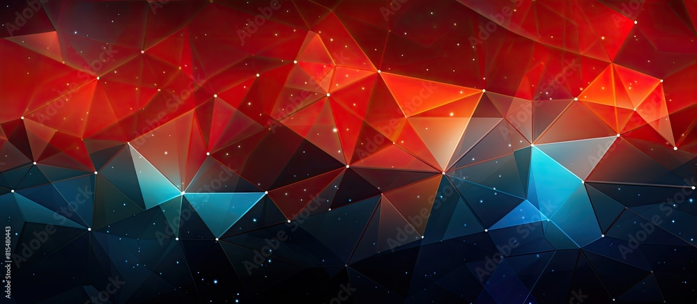 Poster a festive holiday backdrop with abstract geometric shapes and stars perfect for your design with cop