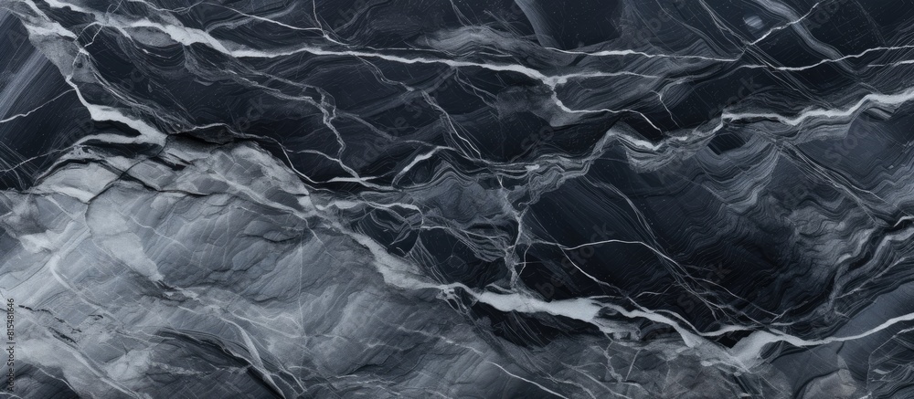 Poster the abstract black background showcases a grey marble texture providing a visually captivating copy 