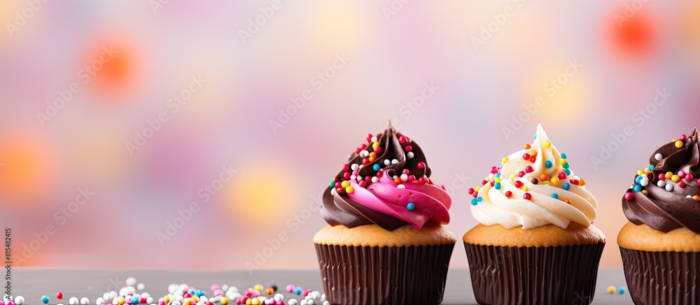 Poster decorated with chocolate icing and colorful chocolate candies these vanilla cupcakes make for an ent