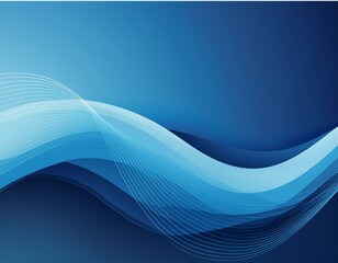 Oceanic Flow: Abstract Wavy Blue Gradients for Design Inspiration