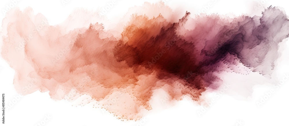Aufkleber colorful brown powder texture with abstract splatters on a white background creating a captivating c