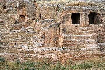 The ancient city of Dara, located on the southern slope of the Tur Abdin Mountains of Mardin,...