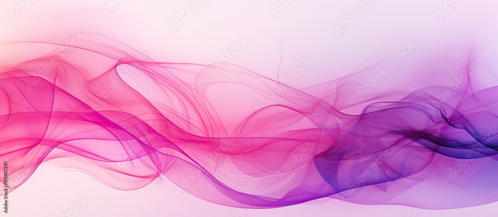 Poster Colorful abstract background image of pink and mauve smoke created with acrylic art isolated with copy space