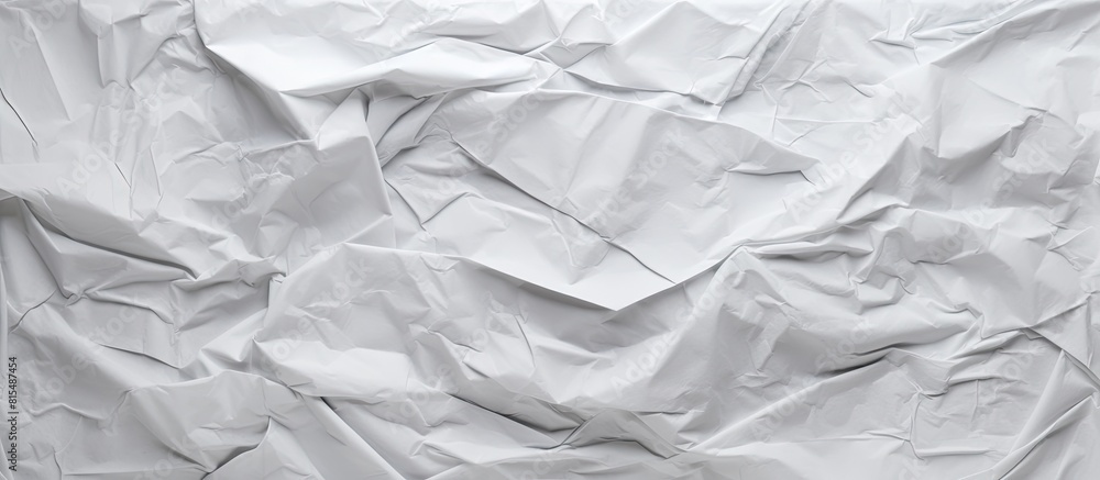 Fototapete A background image featuring crumpled gray paper providing ample space for adding text or other visuals