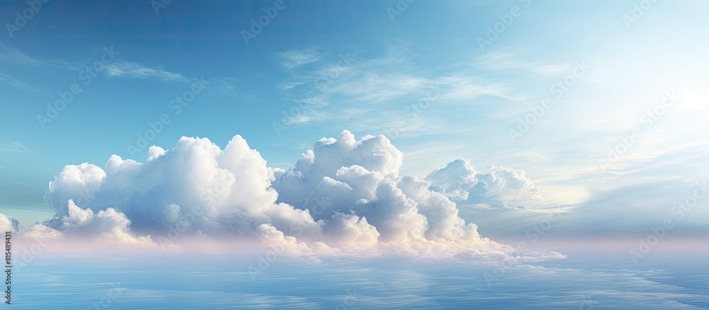 Aufkleber The sky appears with a two tone color combining both clear and overcast elements There is a copy space image available