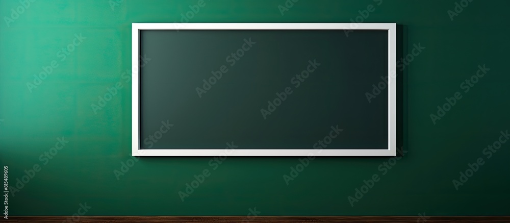 Aufkleber the framed picture on the wall features a green screen to easily incorporate content such as images 