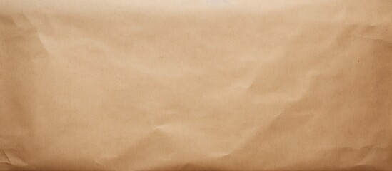 Beige toned kraft paper with diverse texture serves as a backdrop featuring a mockup area for text. Creative banner. Copyspace image