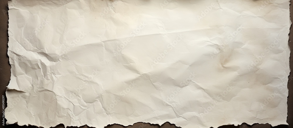 Aufkleber a torn crumpled and distressed piece of paper with rough edges providing ample space for text or ima
