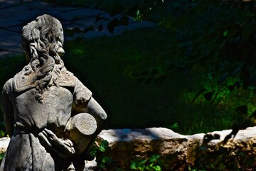 Statue of Girl spilling Water from a Jug, Canyon, Texas.