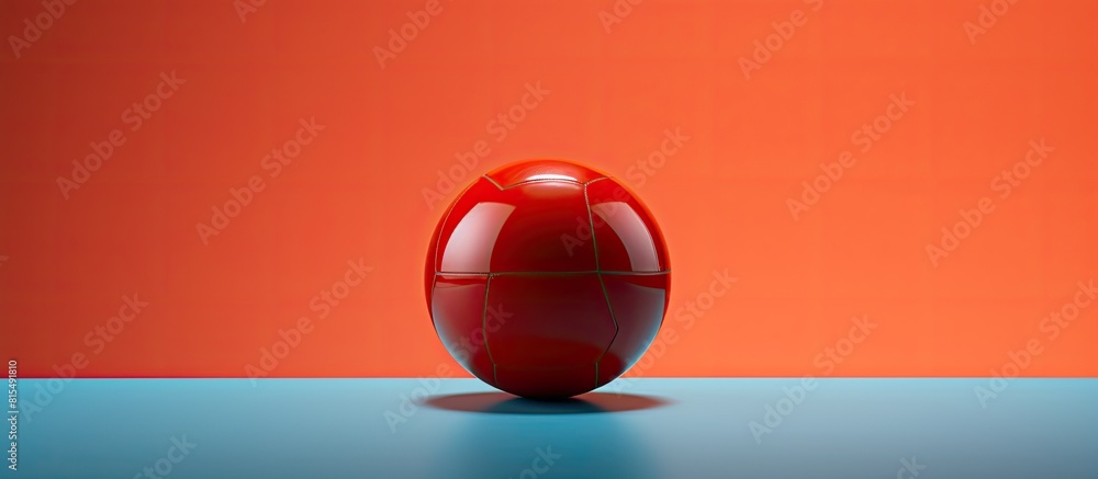 Poster The image showcases a blank ball set against a simple background leaving ample copy space for additional content