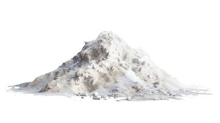 Isolated white background sugar pile - Powered by Adobe