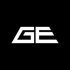 GE creative letter logo design
