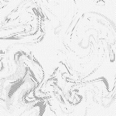 Abstract black and white psychedelic seamless marble pattern with hallucination swirls. Vector liquid monochrome acrylic texture. Flow art. Tie dye simple artistic effect.	