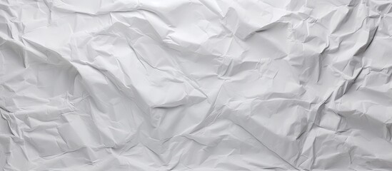 Obraz premium A white crumpled paper with a textura texture or background providing ample copy space image