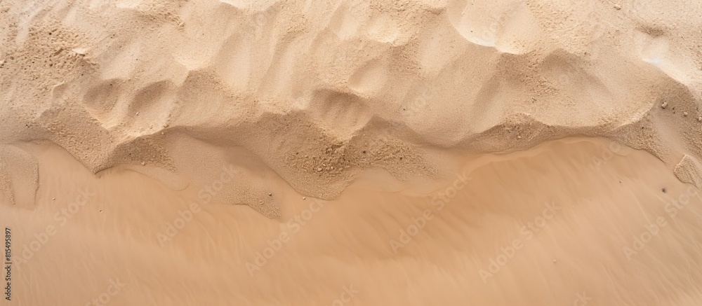 Poster a top down perspective of sand perfect for a copy space image