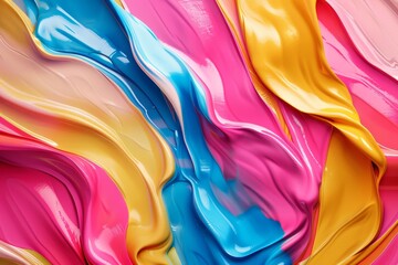 Fototapeta premium A colorful piece of fabric with a rainbow pattern