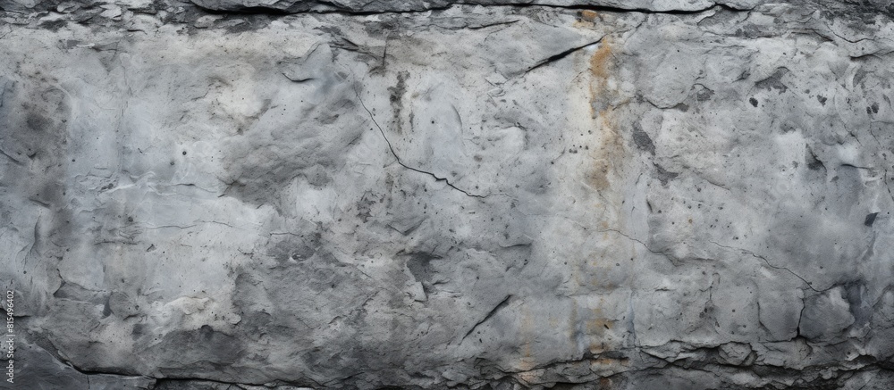 Poster Aged and rugged granite texture in the backdrop resembling a natural combination of cement and stone Providing a copy space image with a banner like appearance complemented by a grungy concrete wall