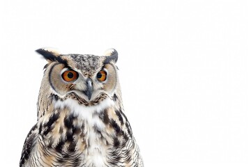 owl isolated on white