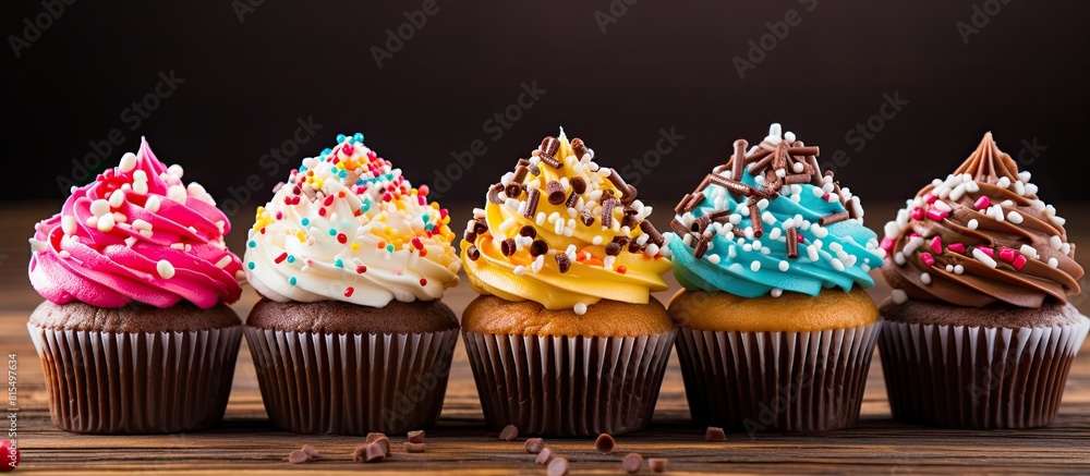 Poster decorated with chocolate icing and colorful chocolate candies these vanilla cupcakes make for an ent