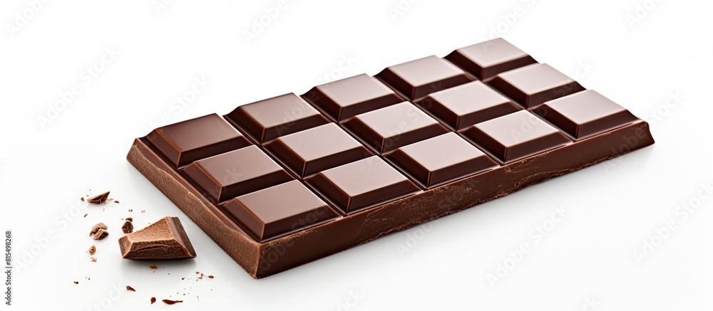 Aufkleber A dark chocolate bar with a white background providing ample space for copy or additional images