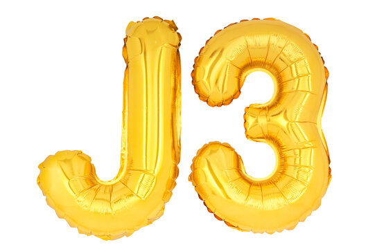 Golden word and number J3 isolate no white background.png