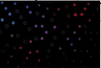 Dark Blue, Red vector texture with disks.